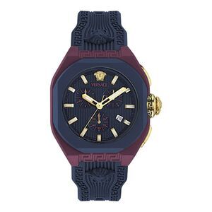 Versace V-Legend Ecoceramic Chronograph Watch Red Mens